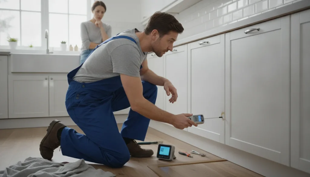 Clean, modern plumbing scene for burst pipe or hidden leak guide — Land O Lakes, Plumbing Land O Lakes