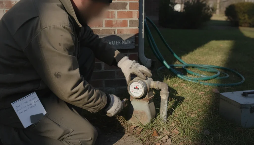How to find a water leak in your house in Land O Lakes—meter checks and shutoff tests